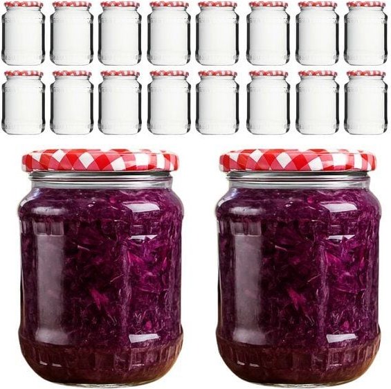 mikken Einmachgläser 720ml mit Schraubdeckel TO82 Einkochgläser Vorratsgläser Schraubgläser