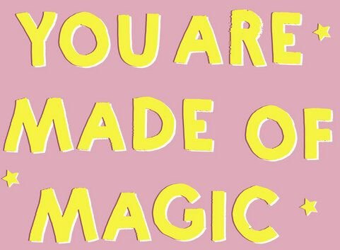 Photocircle Poster / Leinwandbild - YOU ARE MADE OF MAGIC