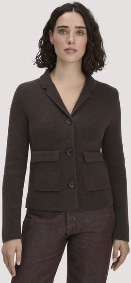 hessnatur Strick Blazer Regular aus Bio-Baumwolle mit Bio-Merinowolle