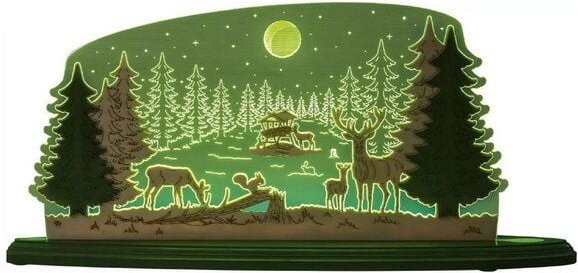 Weigla® Holzkunst Die Motivleuchte „Waldidylle" 3 D Effect