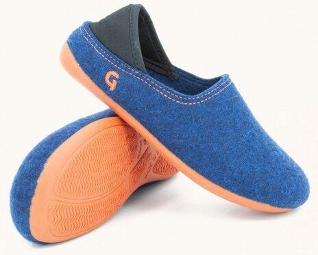 Gottstein Kinder-Hausschuh Wool Slip-on Kids aus 100% Schurwolle mit rutschfester Gummisohle - Perfekt für Kita, Kinderg...