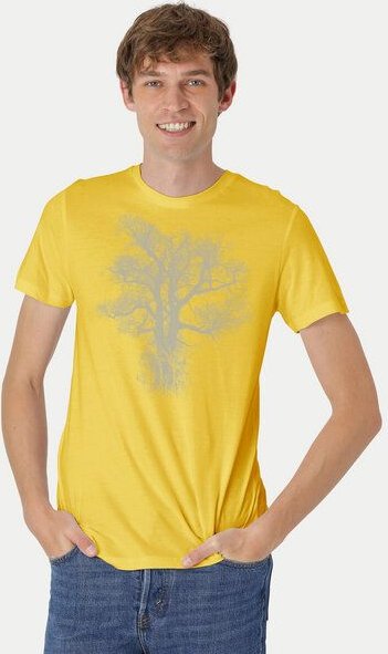 Peaces.bio - handbedruckte Biomode Bio-Herren-T-Shirt Chestnut