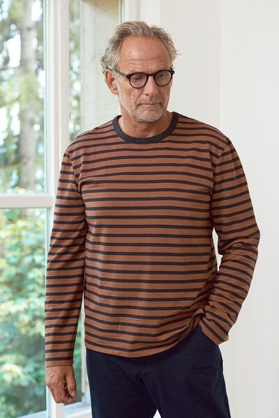 Thumbnail - About Companions Klassisches Longsleeve LARS aus kompakter Bio-Baumwolle