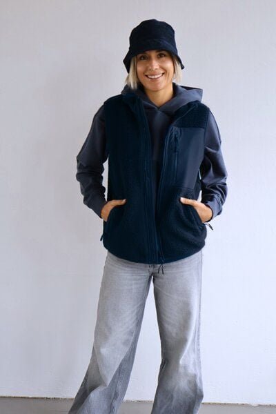 Kultgut New Recycling Generation - Kuschelige Sherpa Fleeceweste / With Love