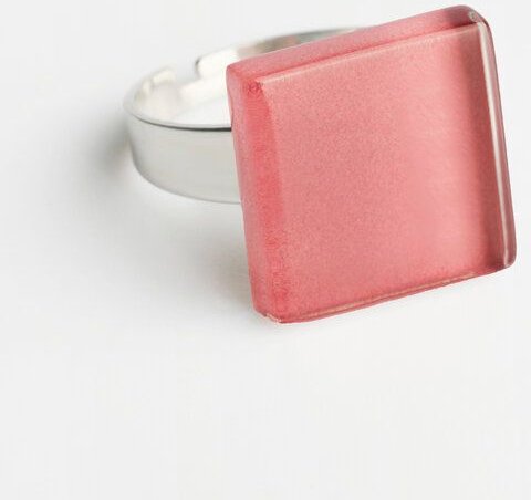 ALEXASCHA Minimalistischer Ring aus Glas, klein | PUREFORM