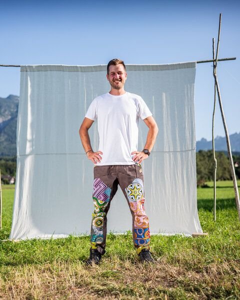 JUAdesign Sommer Hose - BAGGY Herren, bunt, bequem, baggy eben