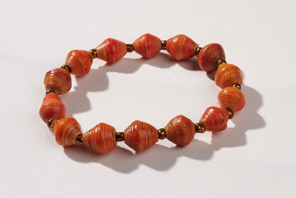 PEARLS OF AFRICA Perlenarmband aus Papierperlen "AFRICA 1ROW"