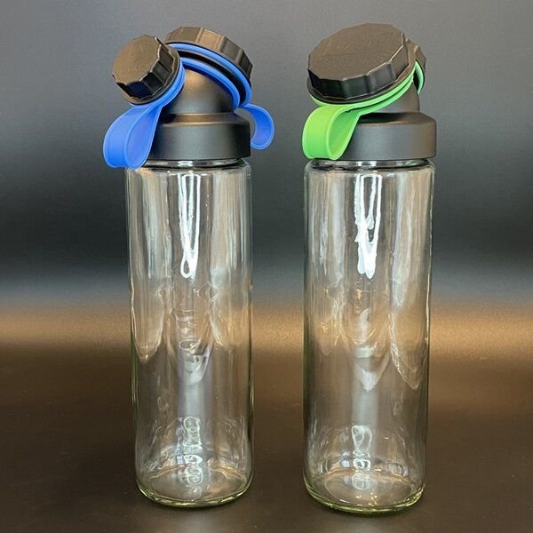 JN JuNiki's Set: 2x JuNiki´s Würstchen® Verschluss + Deckelhalter grün und blau