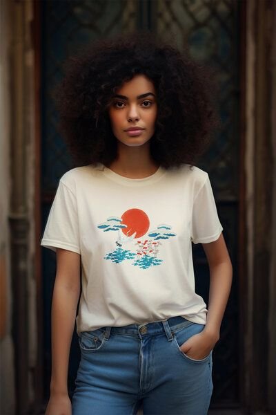 Kultgut Artdesign - Shirt aus recycelter Biobaumwolle / Zum Morgenland