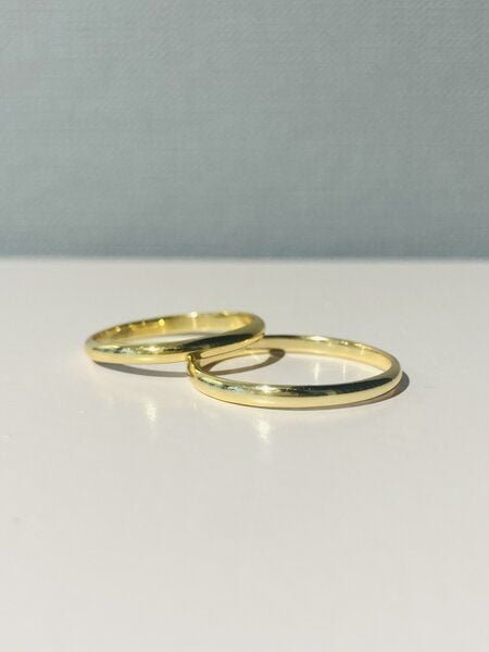 LUXAA Schlichter Ring aus 925er Sterling Silber - Gold