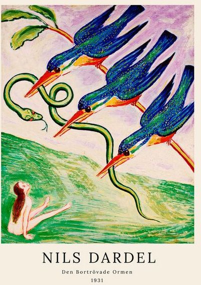 Photocircle Poster / Leinwandbild / Kunst - Nils Dardel: Die entführte Schlange