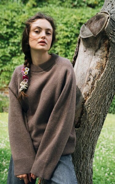 Kopyto BARIBAL - Damen Oversize Boxy Stickpullover aus Merino-wolle RWS- zertifiziert