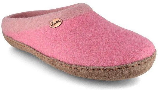 WoolFit Sherpa Barfuß-Hausschuhe unisex Filz-Pantoffeln mit Ledersohle, nachhaltig aus 100% Wolle