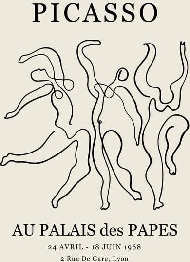 Photocircle Poster / Leinwandbild - Picasso - Au Palais des Papes