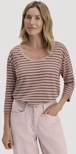 hessnatur Light Slub Streifen Longsleeve Relaxed aus reiner Bio-Baumwolle