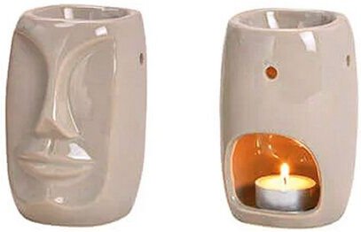 Mitienda Shop Duftlampe aus Keramik Gesicht
