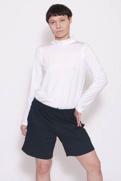 KOLO Berlin Longsleeve Base aus Tencel Lyocell - weiß - unisex