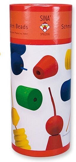 Sina Spielzeug Schmuck-Holzperlen ab 3 Jahren geeignet, ideal für die Schulung der Feinmotorik