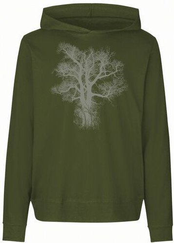 Peaces.bio - handbedruckte Biomode Damen Jersey-Hoodie Chestnut