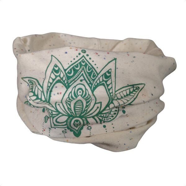 liebewicht Multifunktions Loop weiß/bunt gesprenkelt mit verschiedenen Motiven nach Wahl