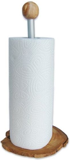 Olivenholz erleben Küchenrollenhalter KLASSIK aus Olivenholz