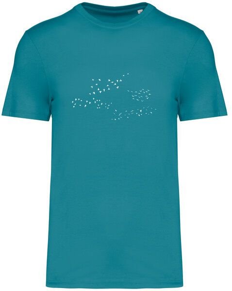 Greenspired Basic Bio T-Shirt Skybirds Nr. 4 ( 155g/m²) XXS - 5 XL