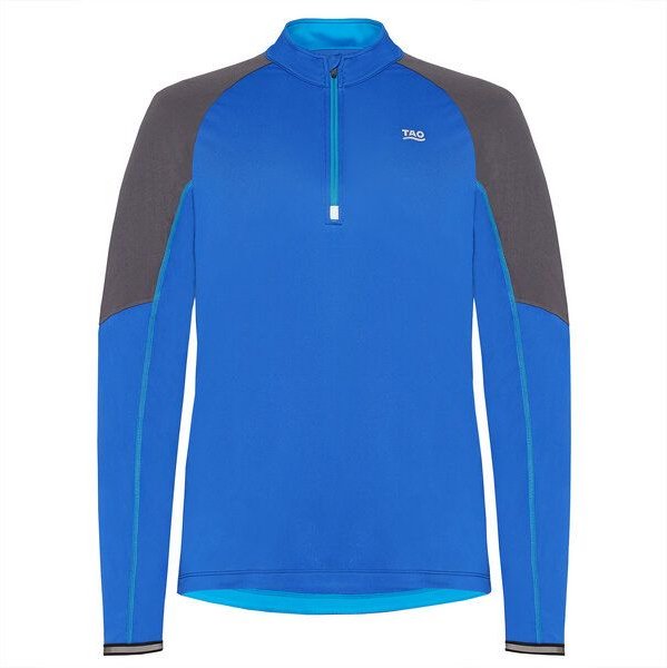 TAO Sportswear Atmungsaktives Herren Langarm Shirt GEORG mit Reißverschlusskragen