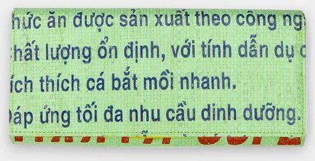 REFISHED fair fashion Börse 'LADY' - upcycelte Fischfuttersäcke