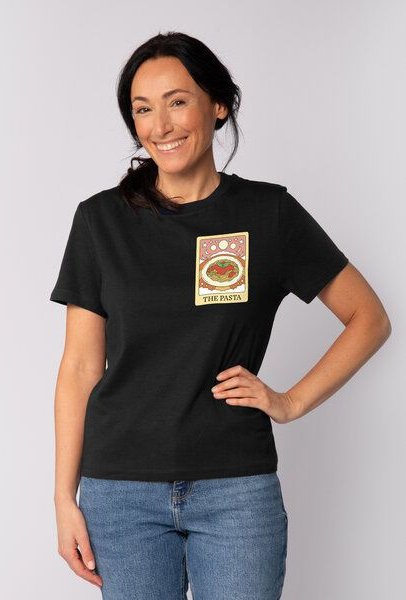 watapparel T-Shirt Frauen Tarot The Pasta