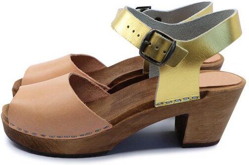 me&myClogs CLEO - Holz Clogs - high mid heel