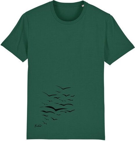 Human Family Bio Unisex T-Shirt "Create - Free Birds" in verschiedenen Farben