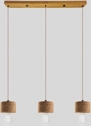 ALMUT von Wildheim 3er Pendelleuchte aus Eichenholz Pastelltöne im skandinavischen Design