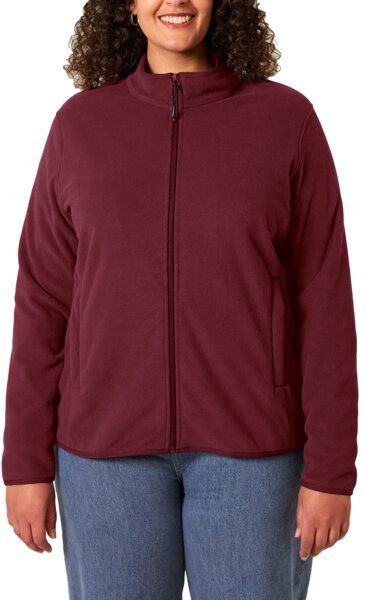 YTWOO Damen Fleecejacke enganliegend aus 100% recyceltem Polyester