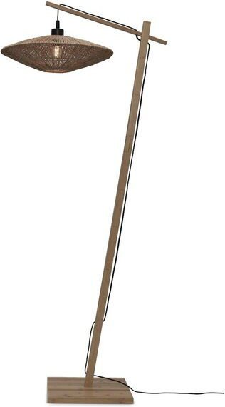 GOOD&MOJO Stehleuchte Iguazu in Schwarz/Natur