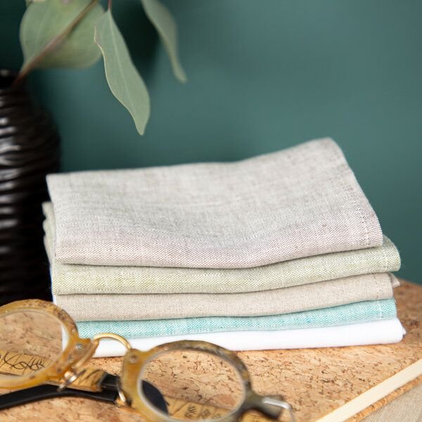 nahtur-design Brillenputztuch aus Bioleinen | waschbar | 25x25 cm