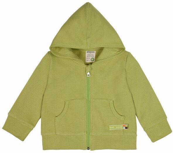 loud + proud Babys & Kinder Kapuzenjacke Rippenstruktur, GOTS-zertifiziert