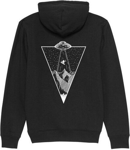 Thumbnail - mate Snowboard Spaceship Unisex Premium Hoodie