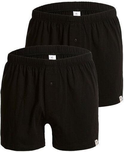 Thumbnail - Haasis Bodywear Herren Jersey Boxer, mit Knopfleiste, 2er Pack, Single-Jersey