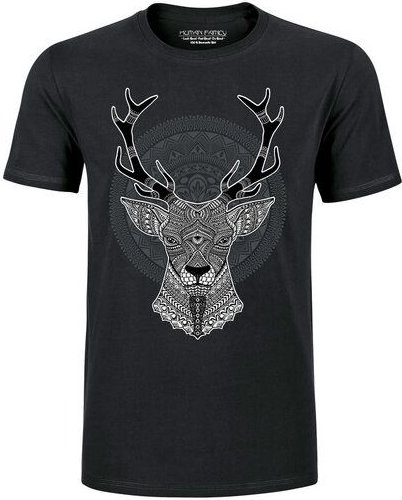 Thumbnail - Human Family Bio T-Shirt Join "Deer" für Herren aus 100% Bio-Baumwolle