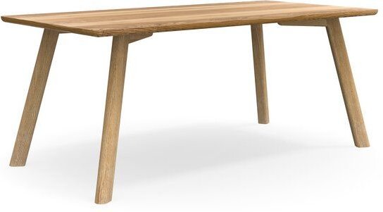 ekomia Esstisch Form A aus Esche mit halbrunden Kantenschliff