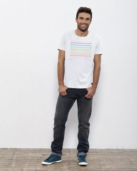 Unipolar Physik T-Shirt aus Bio-Baumwolle Modell: Wellenlänge