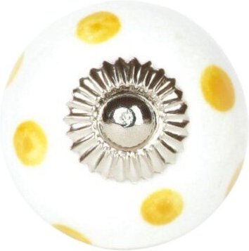 Knaufmanufaktur Set 5 teilig Weiß mit Punkten