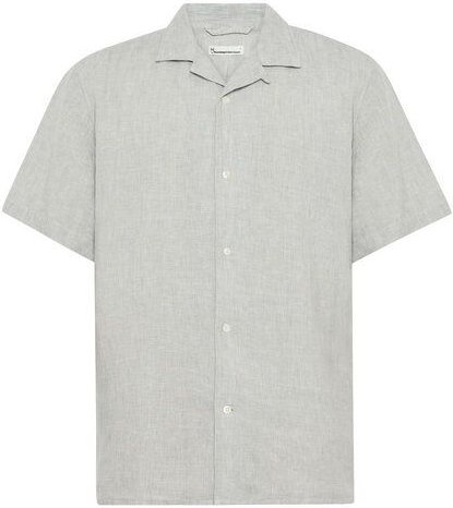 Thumbnail - KnowledgeCotton Apparel Leinenhemd Box Fit - Short Sleeve - aus Bio-Leinen