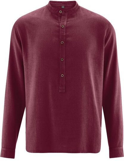 Thumbnail - HempAge Herren Hemd mit Stehkragen/Schlupfhemd Bio-Baumwolle/Hanf
