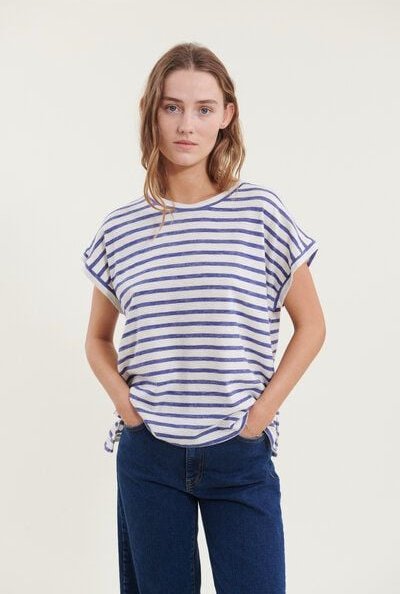 Basic Apparel Gestreiftes T-Shirt MARY aus Bio-Baumwolle