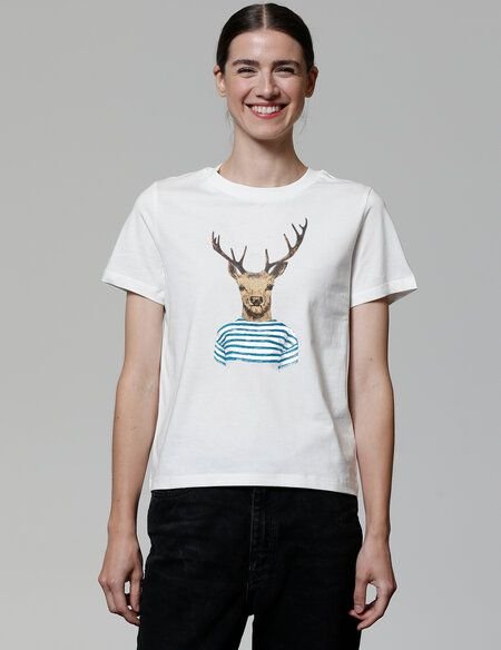 watapparel T-Shirt Frauen Hirsch
