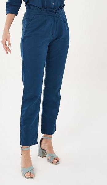 ORGANICATION Paperbag-Hose aus Leinen mit Bio-Baumwolle