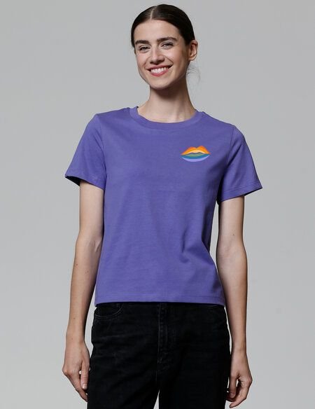 watapparel T-Shirt Frauen Kuss Kuss