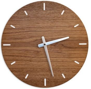 klotzaufklotz Wanduhr Furnier