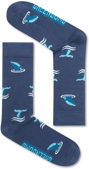 GREENBOMB Animal Whale Tail Socks - Lässige Socken aus Bio-Baumwoll Mix / hochwertiger Print / Fair & Vegan